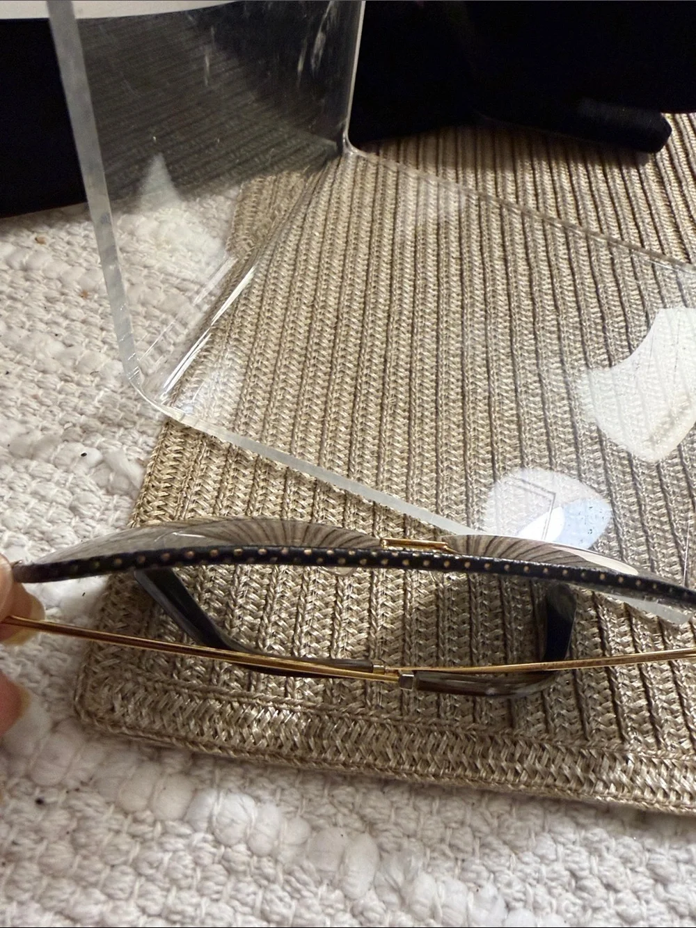 Victoria Beckham VBS90 C45 Aviator Sunglasses 18 Ct Gold Leather 62-13-145